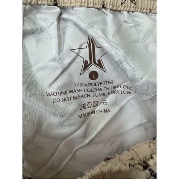 Jeffree Star Mens Beige/Tan Swim Trunks Size Large - Picture 4 of 6